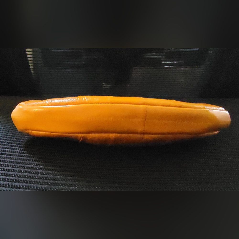 Like New- Vintage Genuine Eel Skin Double Kiss Lock Small Clutch - Picture 4 of 8